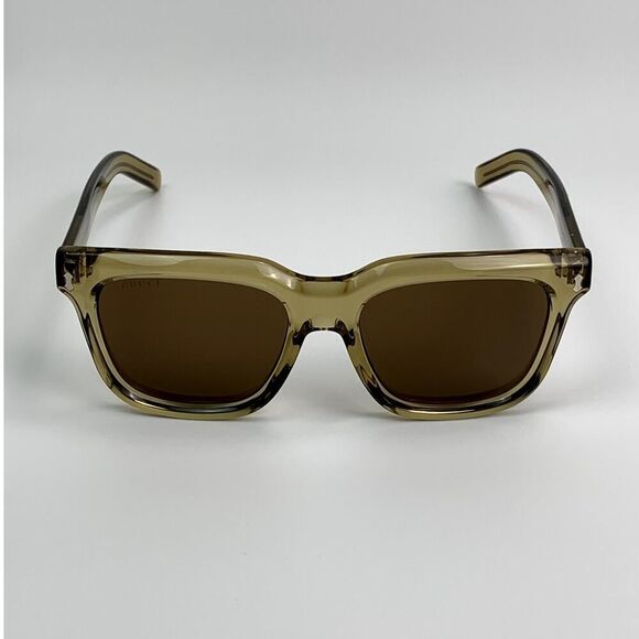 NEW Gucci Sunglasses GG1523S 004 Yellow Brown Men Authentic - Picture 1 of 12